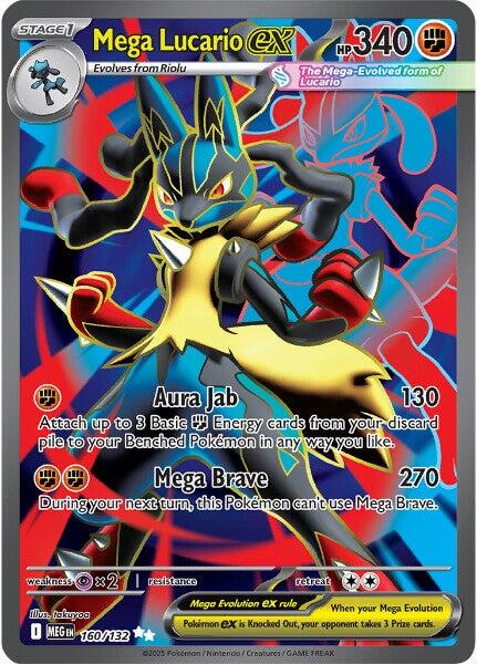 Mega Lucario ex (160/132) [Mega Evolutions: Base Set] | Gamers Paradise