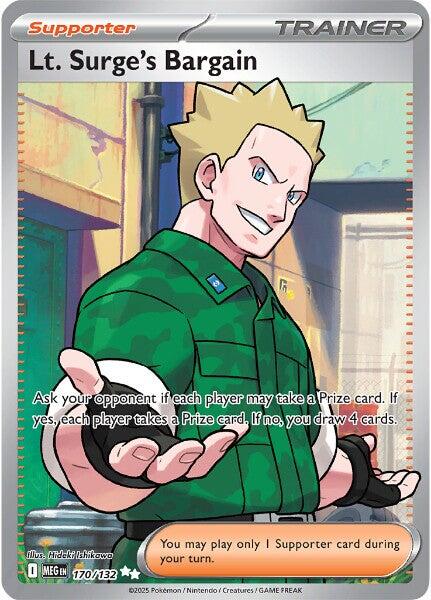 Lt. Surge's Bargain (170/132) [Mega Evolutions: Base Set] | Gamers Paradise