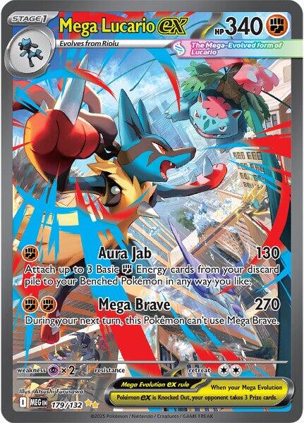 Mega Lucario ex (179/132) [Mega Evolutions: Base Set] | Gamers Paradise