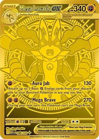 Mega Lucario ex (188/132) [Mega Evolution: Base Set] | Gamers Paradise