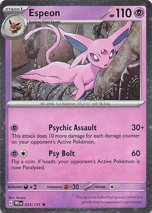 Espeon (033/131) (Cosmos Holo) [Miscellaneous Cards] | Gamers Paradise