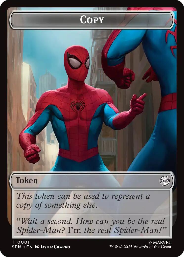 Copy // Human Citizen Double-Sided Token [Marvel's Spider-Man Tokens] | Gamers Paradise