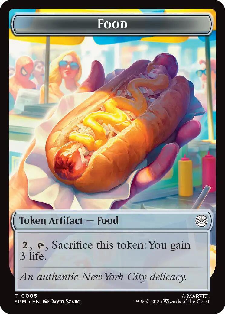 Food // Robot Double-Sided Token [Marvel's Spider-Man Tokens] | Gamers Paradise