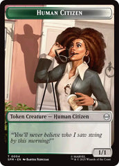 Human Citizen // Treasure Double-Sided Token [Marvel's Spider-Man Tokens] | Gamers Paradise