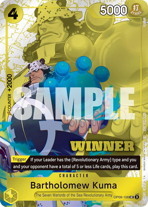 Bartholomew Kuma (Winner Pack 2025 Vol. 4) [One Piece Promotion Cards] | Gamers Paradise