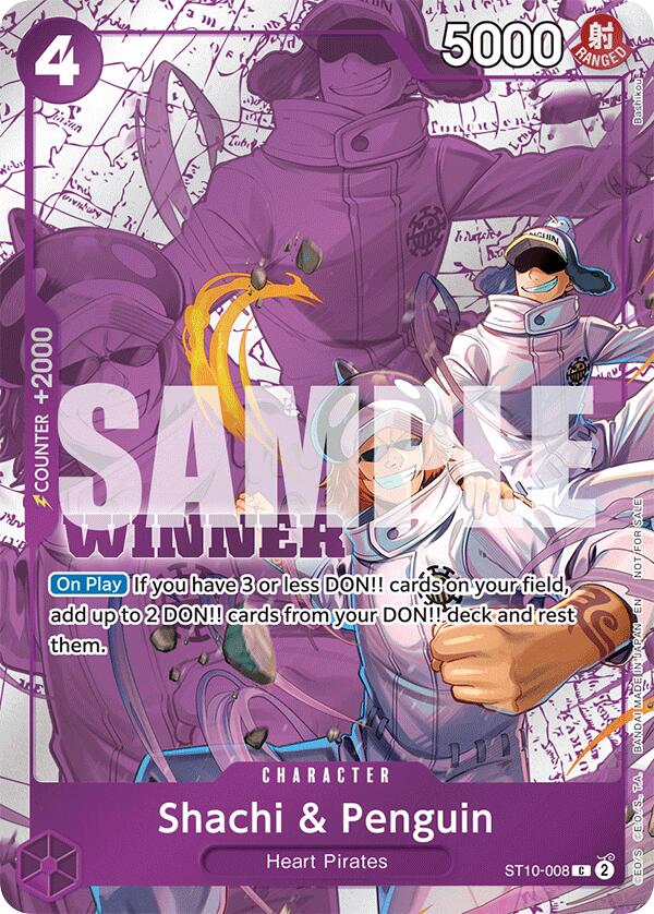 Shachi & Penguin (Winner Pack 2025 Vol. 4) [One Piece Promotion Cards] | Gamers Paradise