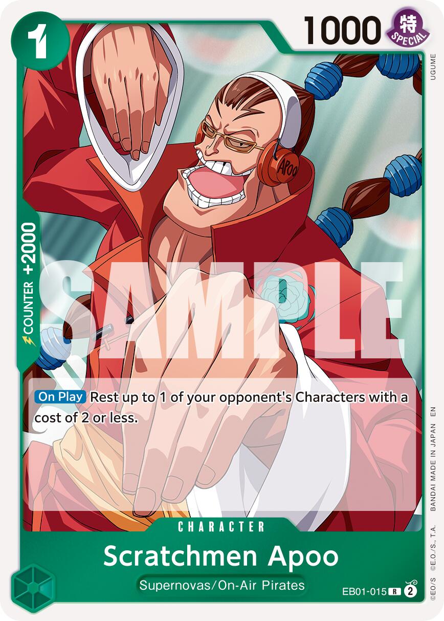 Scratchmen Apoo (EB01-015) (Reprint) [Premium Booster -The Best- Vol. 2] | Gamers Paradise