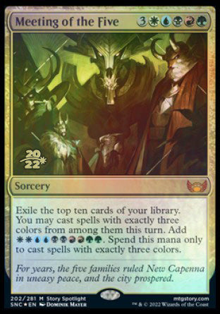 Meeting of the Five [Streets of New Capenna Prerelease Promos] | Gamers Paradise