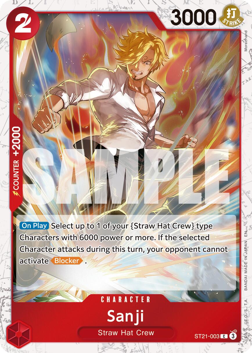 Sanji (ST21-003) (Pirate Foil) [Premium Booster -The Best- Vol. 2] | Gamers Paradise