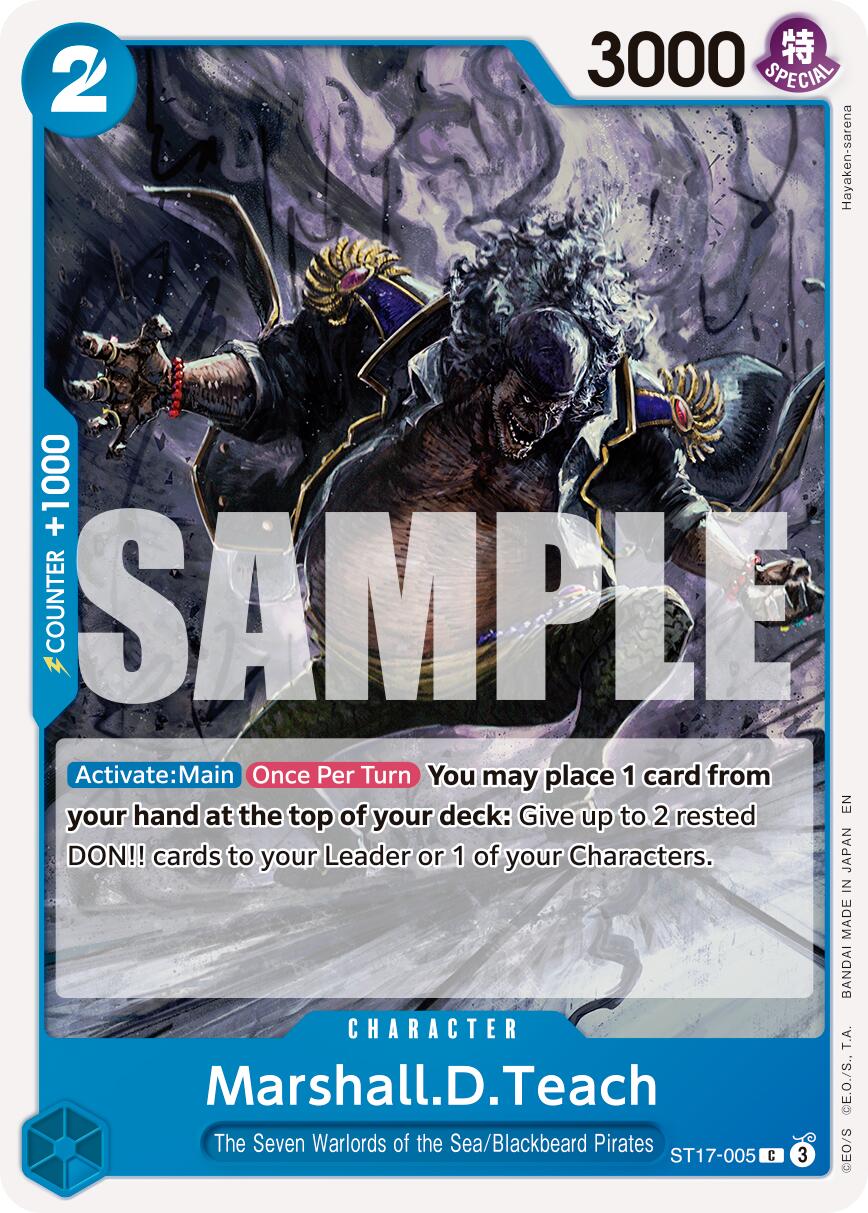 Marshall.D.Teach (ST17-005) [Premium Booster -The Best- Vol. 2] | Gamers Paradise