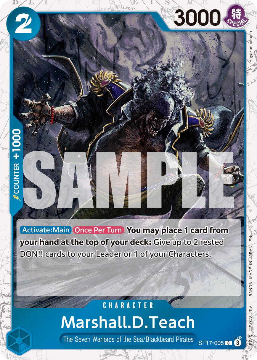 Marshall.D.Teach (ST17-005) (Pirate Foil) [Premium Booster -The Best- Vol. 2] | Gamers Paradise