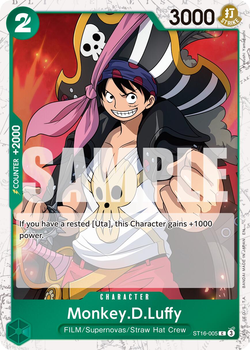 Monkey.D.Luffy (ST16-005) (Pirate Foil) [Premium Booster -The Best- Vol. 2] | Gamers Paradise