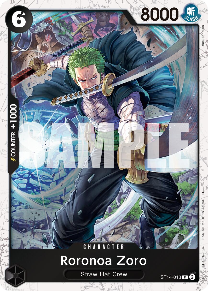 Roronoa Zoro (ST14-013) (Pirate Foil) [Premium Booster -The Best- Vol. 2] | Gamers Paradise