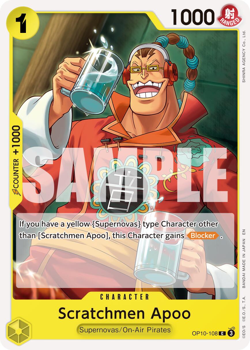 Scratchmen Apoo (OP10-108) (Reprint) [Premium Booster -The Best- Vol. 2] | Gamers Paradise