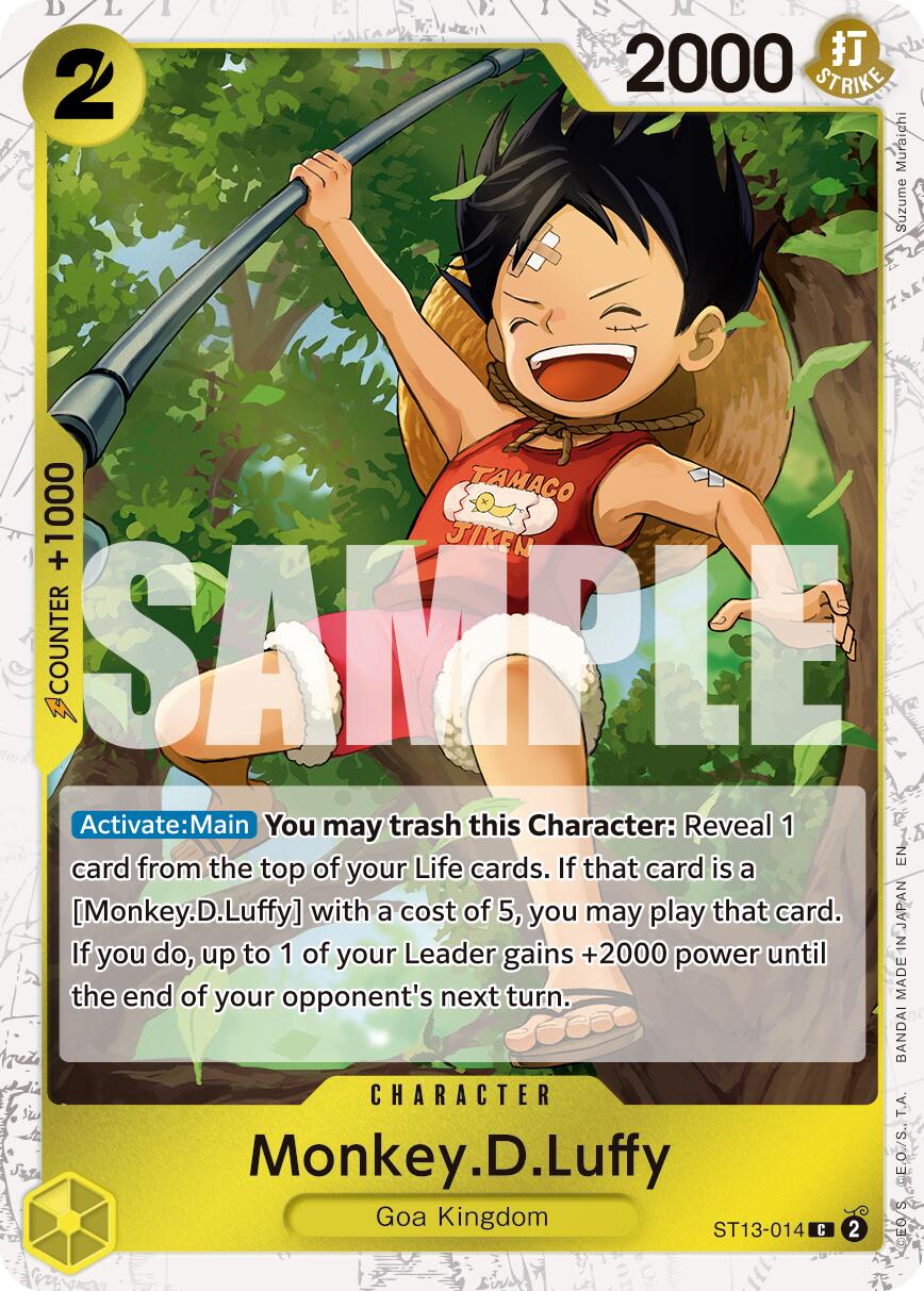 Monkey.D.Luffy (ST13-014) (Pirate Foil) [Premium Booster -The Best- Vol. 2] | Gamers Paradise