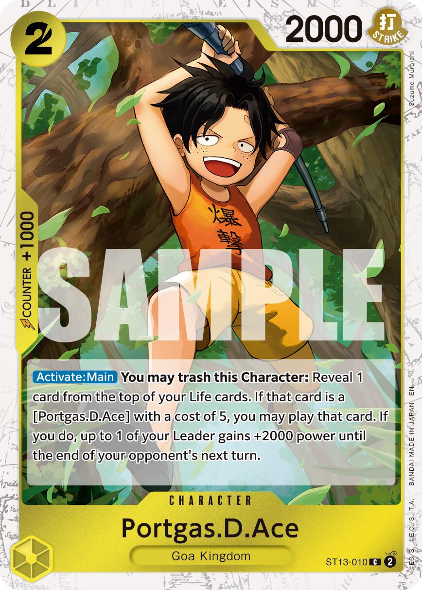 Portgas.D.Ace (ST13-010) (Pirate Foil) [Premium Booster -The Best- Vol. 2] | Gamers Paradise