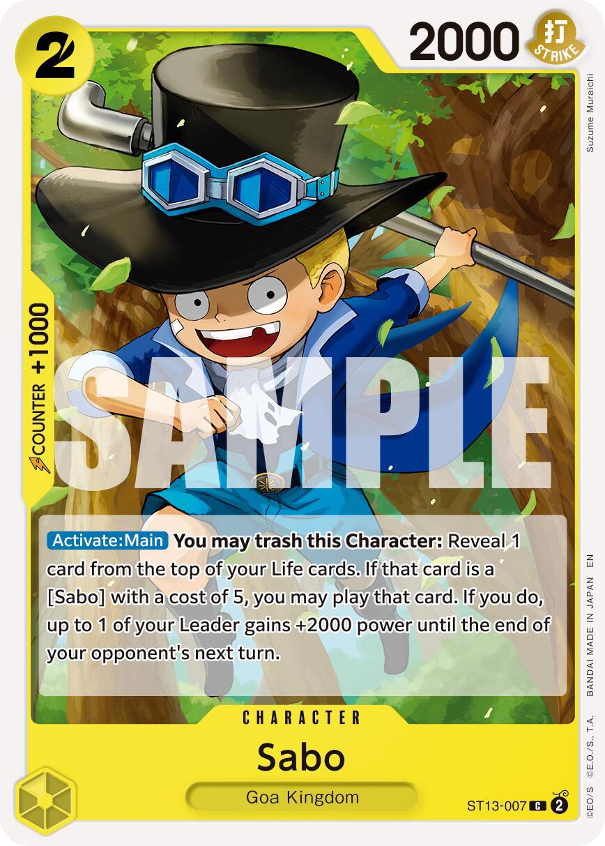 Sabo (ST13-007) (Reprint) [Premium Booster -The Best- Vol. 2] | Gamers Paradise