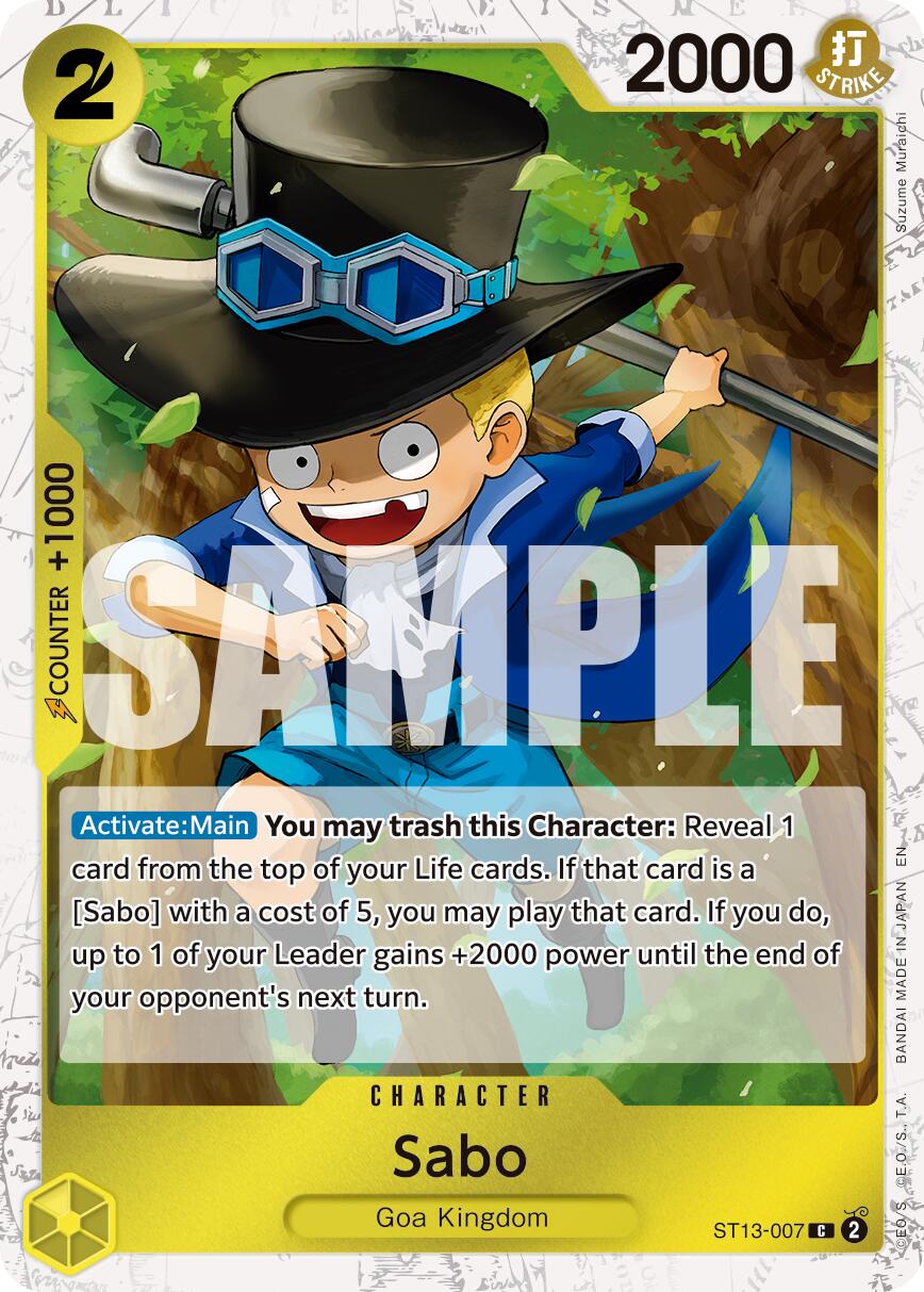 Sabo (ST13-007) (Pirate Foil) [Premium Booster -The Best- Vol. 2] | Gamers Paradise