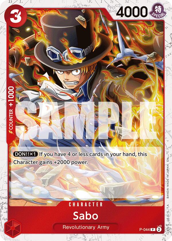 Sabo (P-044) (Pirate Foil) [Premium Booster -The Best- Vol. 2] | Gamers Paradise