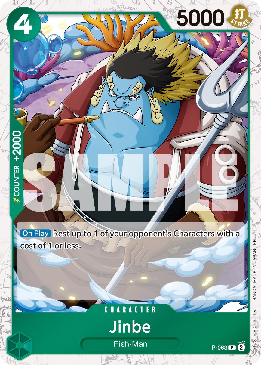 Jinbe (P-063) (Pirate Foil) [Premium Booster -The Best- Vol. 2] | Gamers Paradise