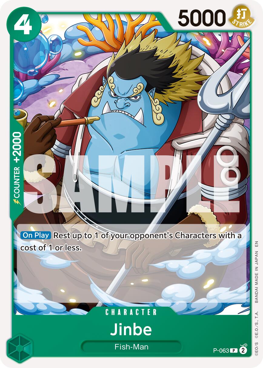 Jinbe (P-063) (Reprint) [Premium Booster -The Best- Vol. 2] | Gamers Paradise