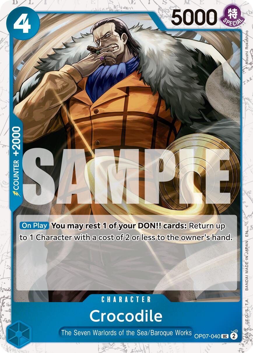Crocodile (OP07-040) (Pirate Foil) [Premium Booster -The Best- Vol. 2] | Gamers Paradise