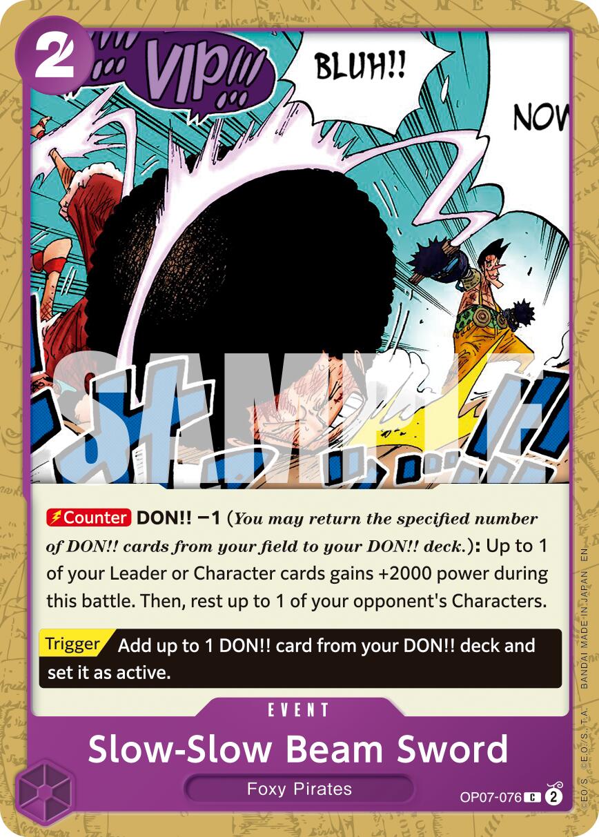 Slow-Slow Beam Sword (Reprint) [Premium Booster -The Best- Vol. 2] | Gamers Paradise