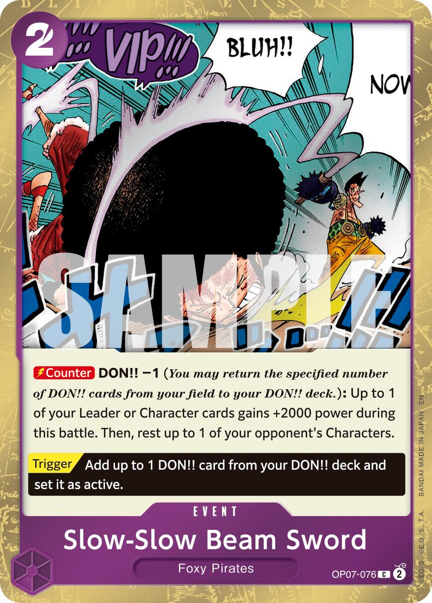 Slow-Slow Beam Sword (Pirate Foil) [Premium Booster -The Best- Vol. 2] | Gamers Paradise