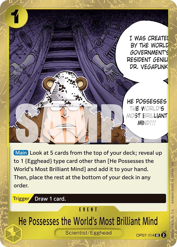 He Possesses the World's Most Brilliant Mind (Pirate Foil) [Premium Booster -The Best- Vol. 2] | Gamers Paradise