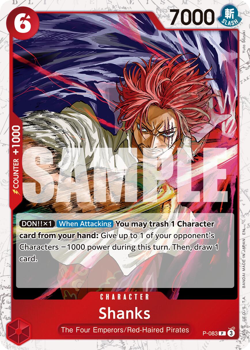 Shanks (P-083) (Pirate Foil) [Premium Booster -The Best- Vol. 2] | Gamers Paradise