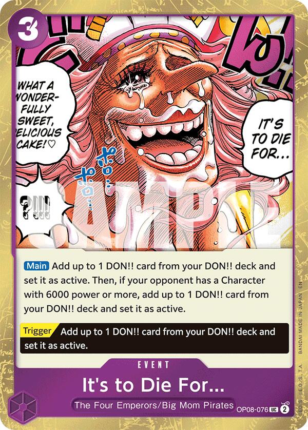 It's to Die For (Pirate Foil) [Premium Booster -The Best- Vol. 2] | Gamers Paradise