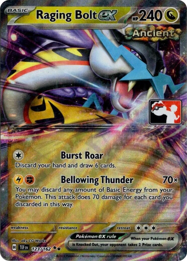 Raging Bolt ex (123/162) (Prize Pack Series 5) [Prize Pack Series Five] | Gamers Paradise