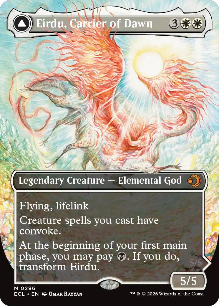 Eirdu, Carrier of Dawn (Borderless) [Lorwyn Eclipsed] | Gamers Paradise