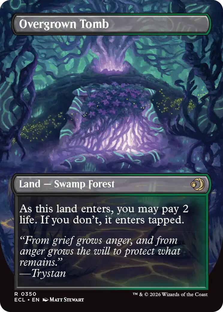 Overgrown Tomb (Borderless) [Lorwyn Eclipsed] | Gamers Paradise