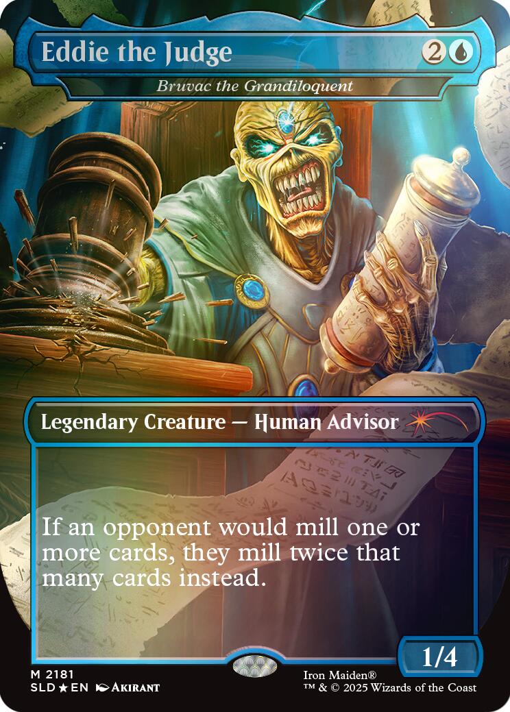 Eddie the Judge - Bruvac the Grandiloquent (Rainbow Foil) [Secret Lair Drop Series] | Gamers Paradise