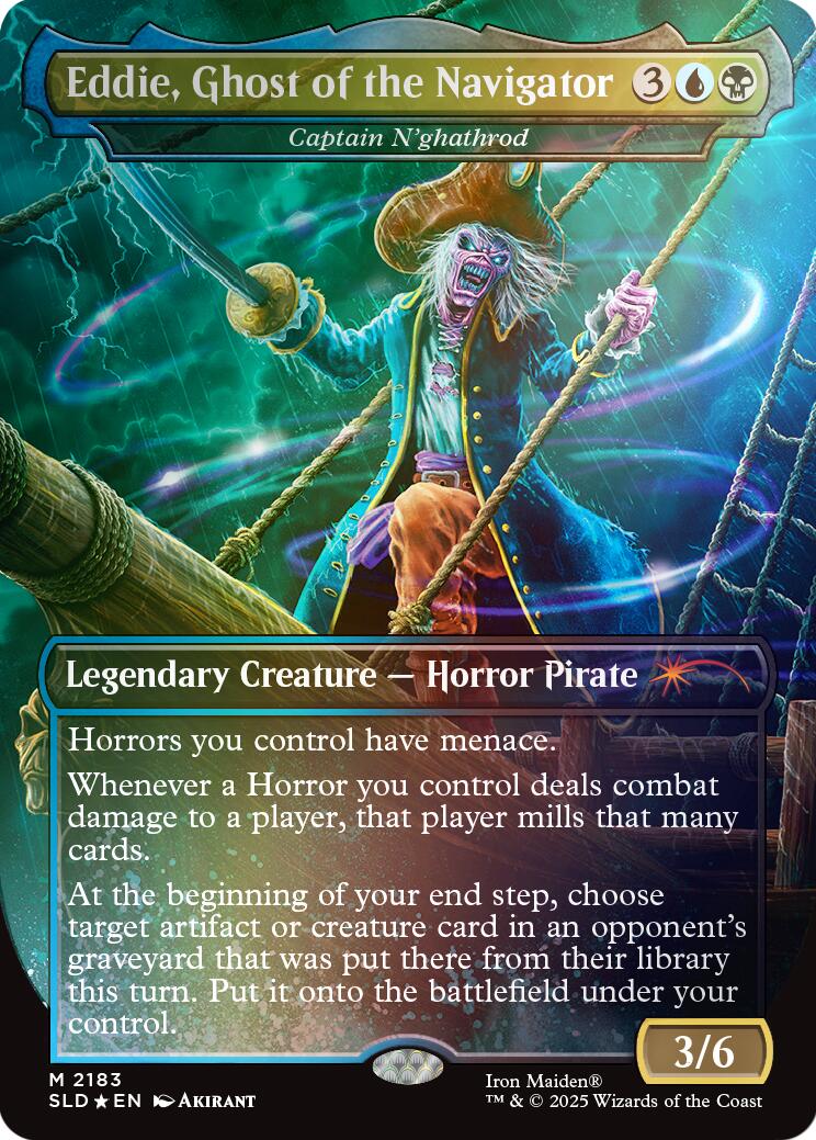 Eddie, Ghost of the Navigator - Captain N'ghathrod (Rainbow Foil) [Secret Lair Drop Series] | Gamers Paradise