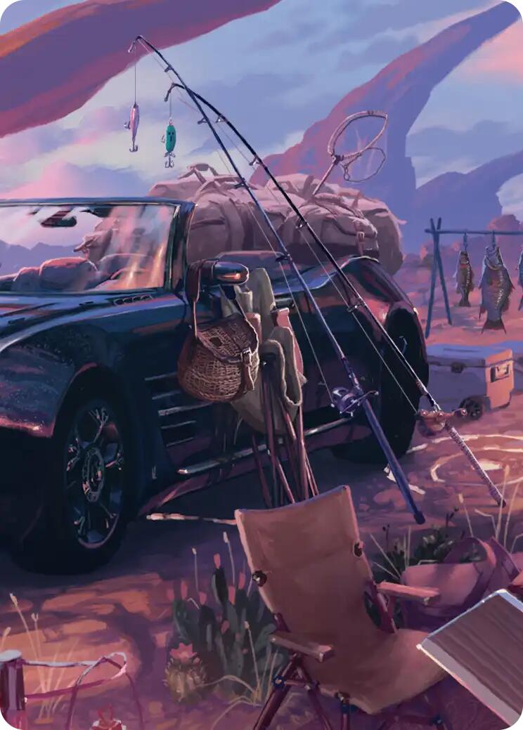 Fishing Gear Scene Art Card [FINAL FANTASY Art Series] | Gamers Paradise