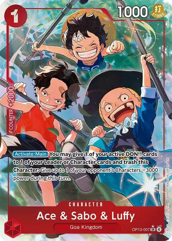 Ace & Sabo & Luffy (Alternate Art) [Carrying On His Will] | Gamers Paradise
