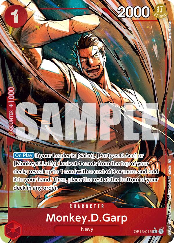 Monkey.D.Garp (Alternate Art) [Carrying On His Will] | Gamers Paradise