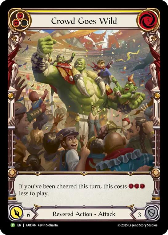 Crowd Goes Wild (Cold Foil) [FAB376] (Promo)  Cold Foil | Gamers Paradise