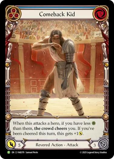 Comeback Kid (Blue) [FAB379] (Promo)  Rainbow Foil | Gamers Paradise