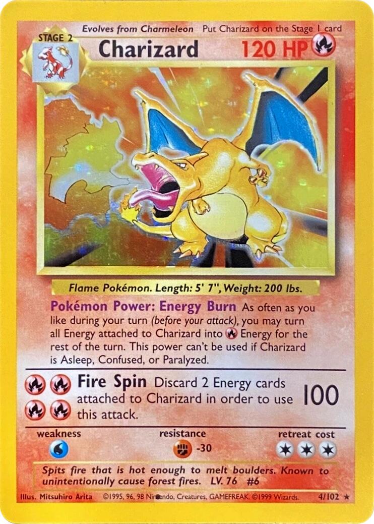 Charizard (004/102) (Black Dot Error) [Base Set 2] | Gamers Paradise