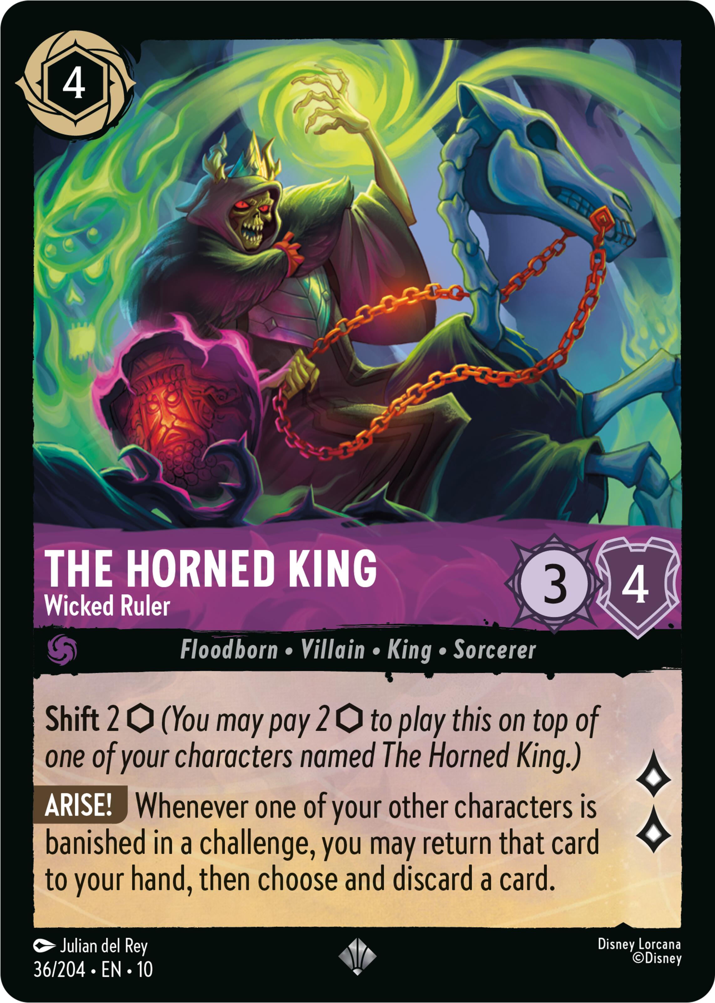 The Horned King - Wicked Ruler (36/204) [Whispers in the Well] | Gamers Paradise