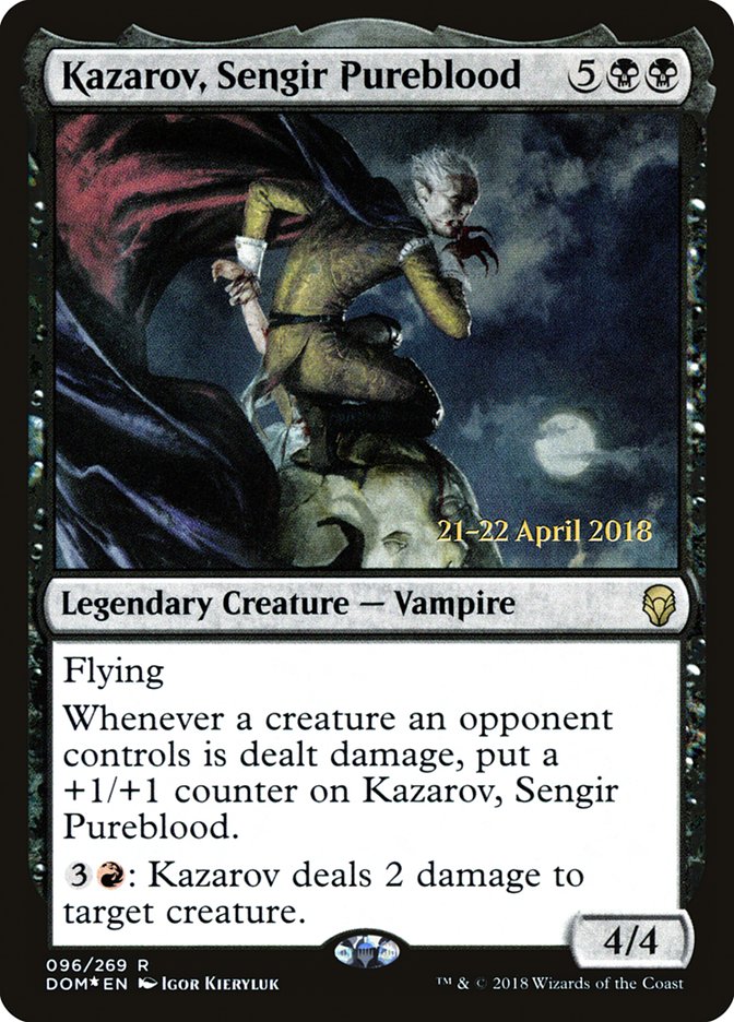 Kazarov, Sengir Pureblood [Dominaria Prerelease Promos] | Gamers Paradise