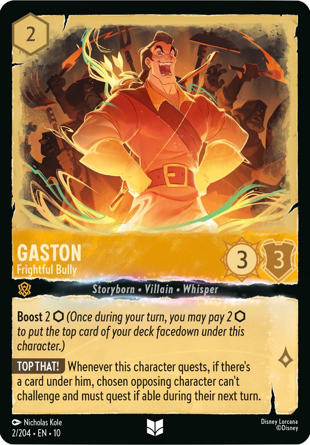 Gaston - Frightful Bully (2/204) [Whispers in the Well] | Gamers Paradise
