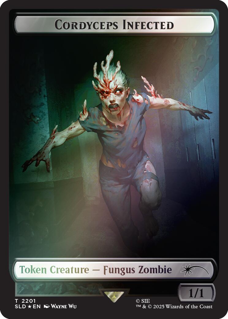 Cordyceps Infected Token (2201) (Rainbow Foil) [Secret Lair Drop Series] | Gamers Paradise