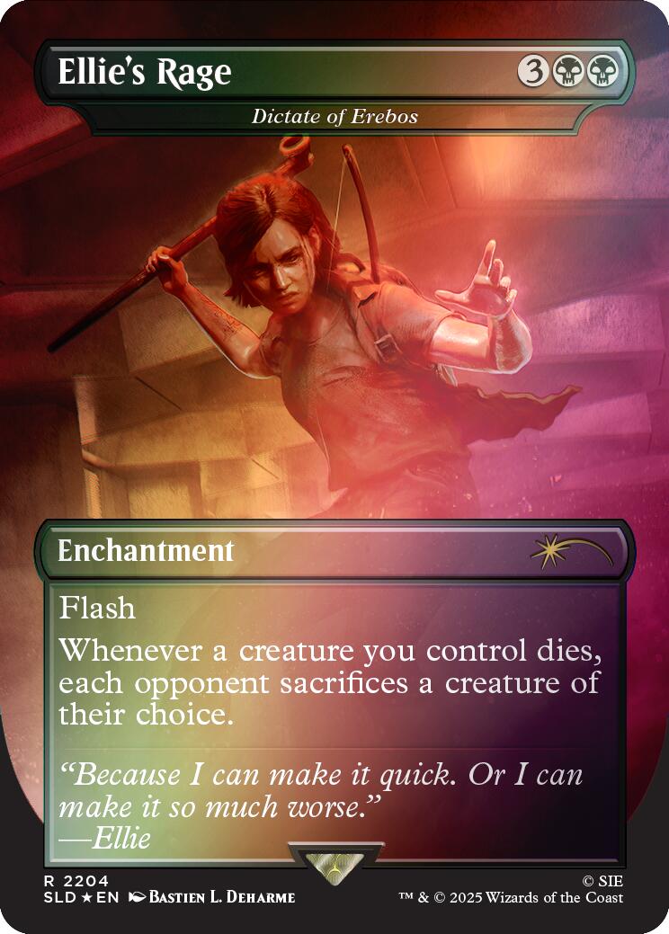Ellie's Rage - Dictate of Erebos (Rainbow Foil) [Secret Lair Drop Series] | Gamers Paradise