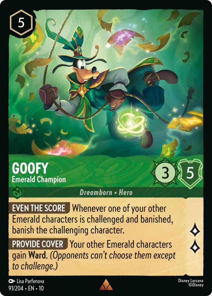 Goofy - Emerald Champion (91/204) [Whispers in the Well] | Gamers Paradise