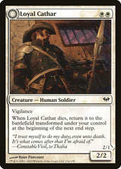 Loyal Cathar // Unhallowed Cathar [Dark Ascension] | Gamers Paradise