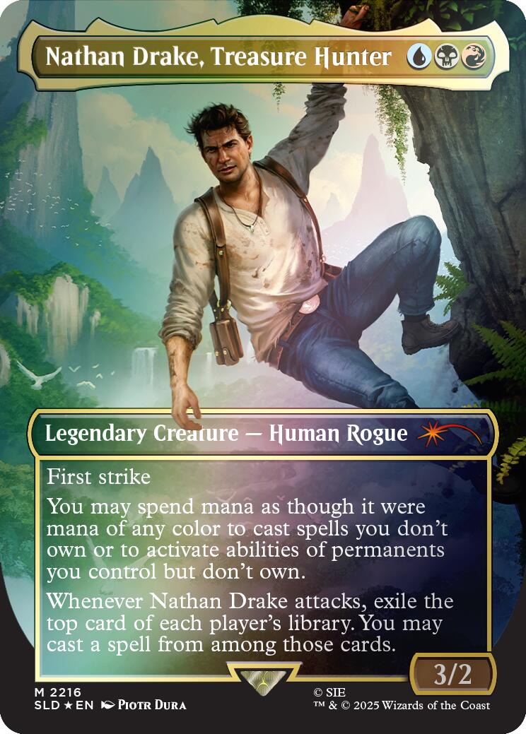 Nathan Drake, Treasure Hunter (Rainbow Foil) [Secret Lair Drop Series] | Gamers Paradise